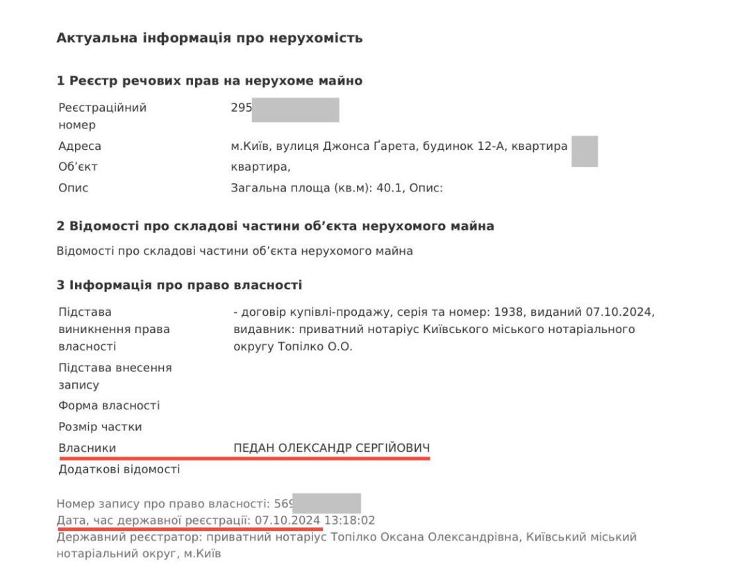 Педан хотів на фронт, але «порадили залишитись» і за два роки придбав дві квартири, приміщення і два авто