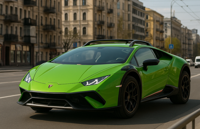 🚨 Lamborghini Huracán Sterrato на дорогах Києва