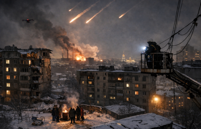 Київ під ударами: інфраструктура в руїнах, централізовані системи опалення та електропостачання програли російським ракетам
