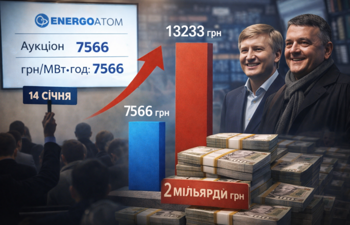 Два мільярди на стрибку ціни: як трейдери заробили на аукціоні Енергоатому