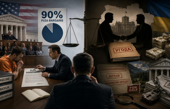 Угода як інструмент: чому 90% справ у США - не аргумент для України