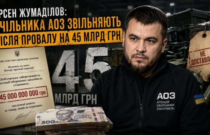 Арсен Жумаділов: очільника АОЗ звільняють після провалу на 45 млрд грн