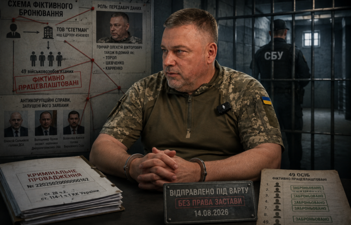 Викривач НАБУ Олексій Гончар пішов під варту у справі про фіктивне бронювання 49 осіб