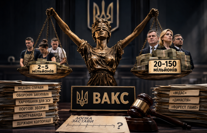 Станіслав Броневицький вказує, що розмір застави у ВАКС залежить від гучності справи