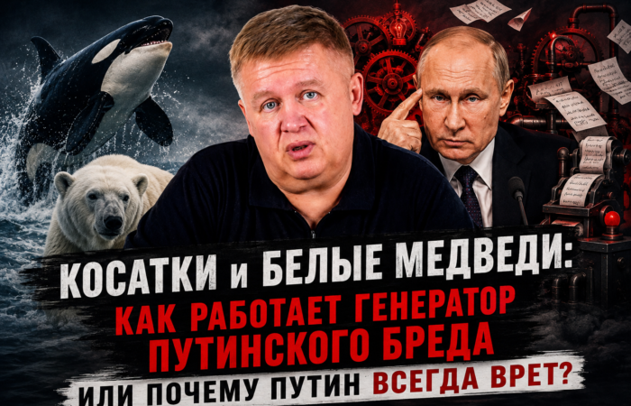 Косатки і білі ведмеді: як працює генератор путінського марення, або чому ця людина завжди бреше