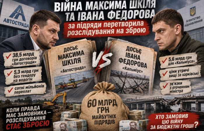 Війна Максима Шкіля та Івана Федорова за підряди перетворила розслідування на зброю