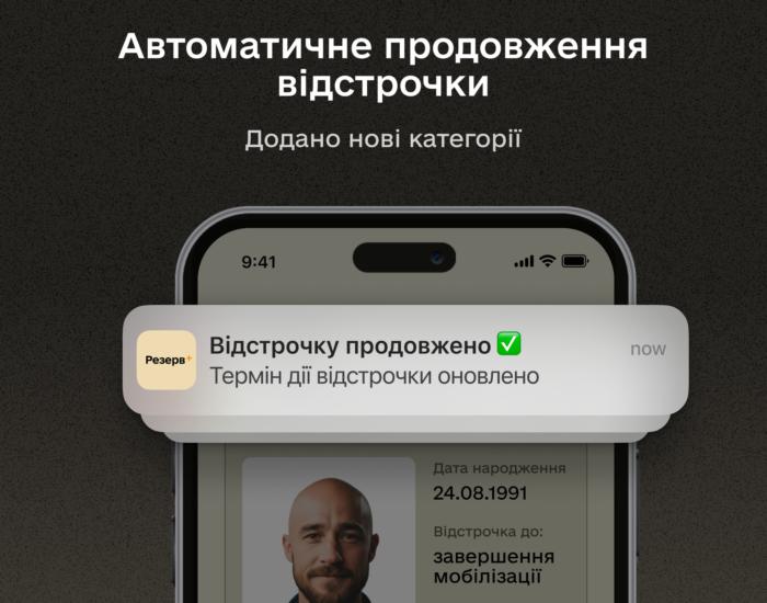 Міноборони додало сім категорій до автоматичного продовження відстрочок від мобілізації