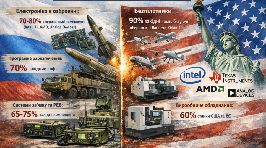 Технологічна залежність: на скільки військова міць Росії залежить від США | SPILNO